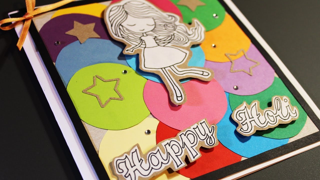 handmade holi card
