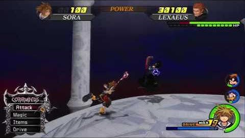 KH2FM HD (ENG) (LV1) Speed Run - Lexaeus (Data)