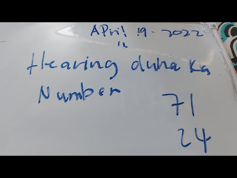 Duha ka number hearing today