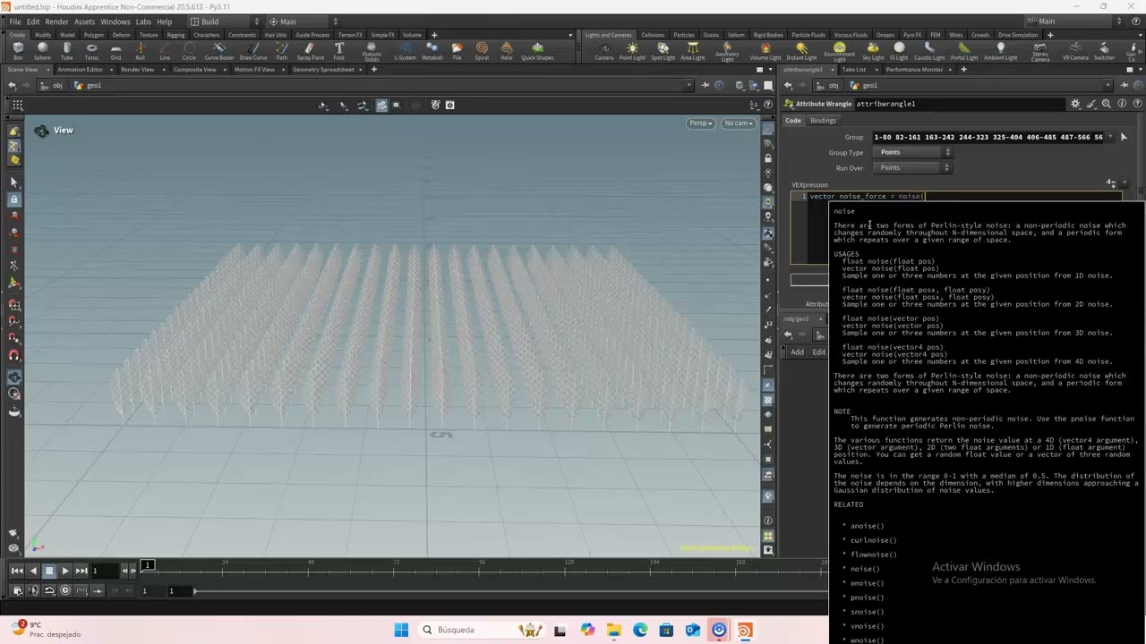 Houdini tutorial - feathers animation