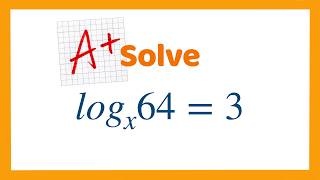 Find the Base x! Solving log x 64 = 2/3 ⚡️ (IGCSE Math 0606)