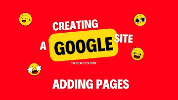 Creating An Online Student Portfolio - Adding Pages   Google Sites (4/6)