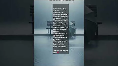 ✅ *10 Signs You’re Emotionally Maturing* 🌱💡#psychologyfacts #depthpsychology