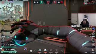 Crashies's reaction to SEN N4RRATE's fast little flick and Bang's classic 1v2 clutch Vs. EG