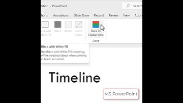 MS PowerPoint Grijswaarden- en zwart-witweergave