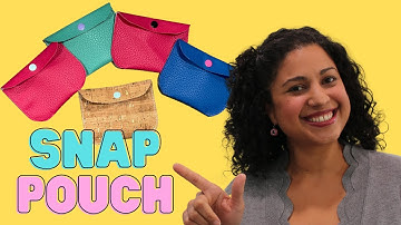 How to Sew a Snap Pouch in 10 minutes with Crafty Gemini!