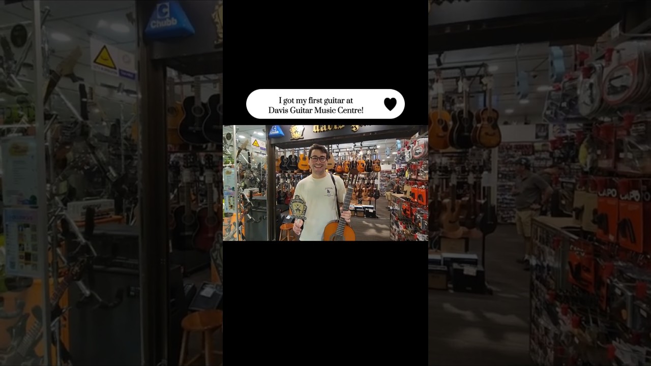 I got my First Guitar at Davis Guitar Music Centre Singapore! 🎸💖