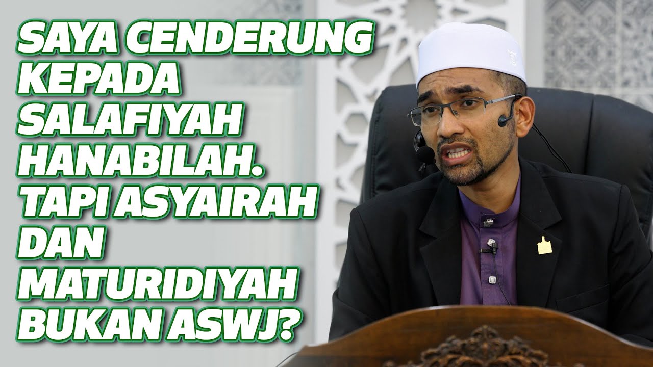 Dr Rozaimi - Saya Cenderung Kepada Salafiyah Hanabilah. Tapi Asyairah Dan Maturidiyah Bukan ASWJ?