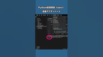 Python仮想環境（venv）を自動アクティベートする方法 #shorts #python #vscode