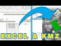 CONVERTIR COORDENADA DE EXCEL A KMZ SIN PROGRAMA