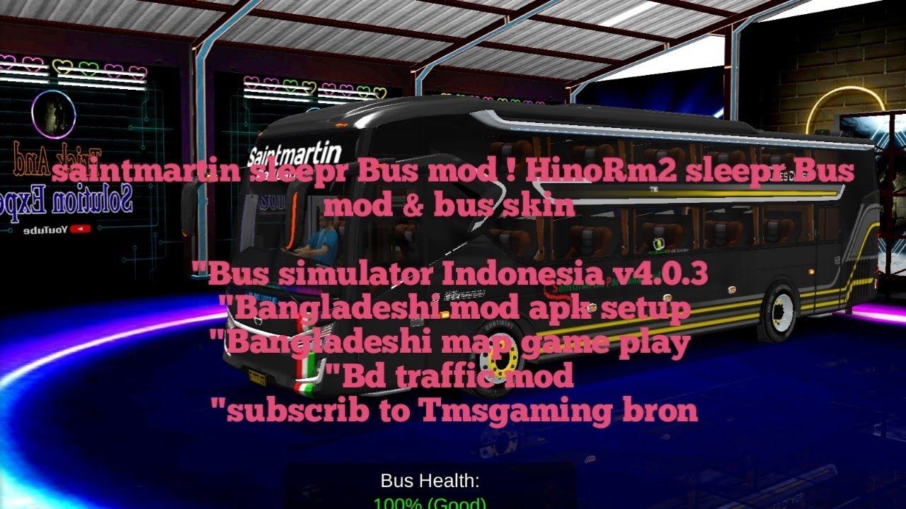 Finally Release HinoRn2 Bus mod !Tmsgamingbron ! Bus simulator Indonesia Bd map game play !HinoRn2