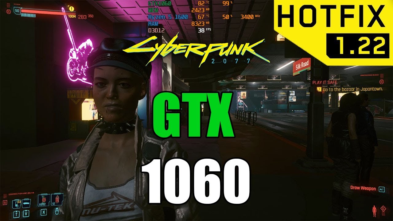 Cyberpunk 2077 Hotfix 1.22 GTX 1060 Benchmark Fps Test