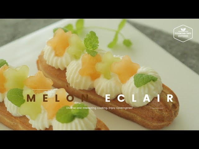 멜론 에클레어 만들기 : Melon Eclair Recipe - Cooking tree 쿠킹트리