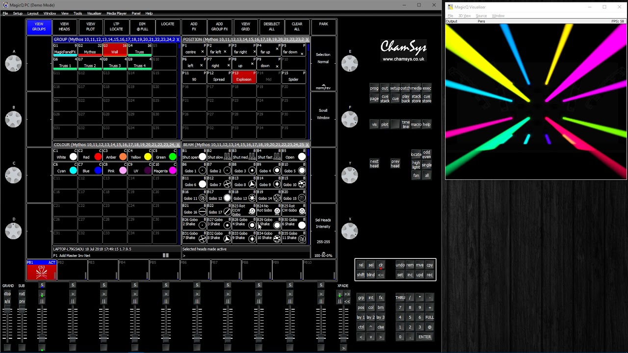 ChamSys MagicQ - Colours from FX - YouTube