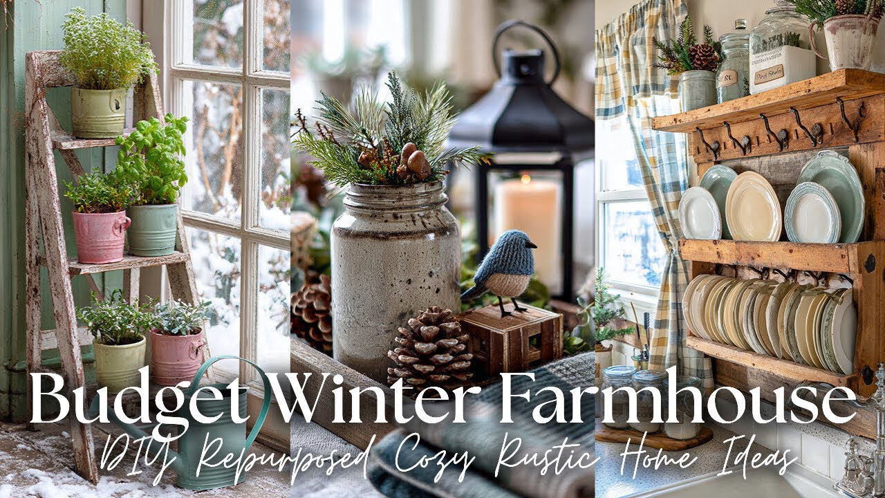 Бюджетный зимний декор в стиле фермерского дома: идеи для создания уютного деревенского интерьера...