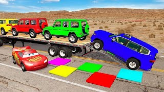 Flatbed Truck Mcqueen | Transportation with Truck - Potho...