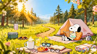 Snoopy’s Spring Happy Camping Day 🍃☕ Soft Lofi Beats for Study, Chill, Focus screenshot 3