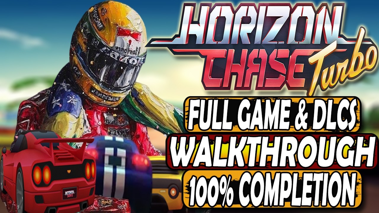 🌀 HORIZON CHASE TURBO ™ FULL GAME 100%  WALKTHROUGH ALL DLCS & ACHIEVEMENTS (PC STEAM)