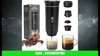 Tragbare Espressomaschine,12V Elektrische Espressomaschine mit Selbsterhitzung, USB &