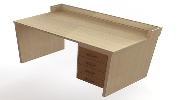 How to design  a PC-Table and inquiry desk in Solidworks?