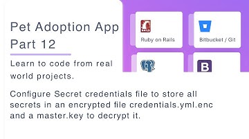 Pet Adoption App - Part 12 - With Rails, Configuring Secret credentials in encrypted file