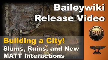 Baileywiki Module - Release Walkthrough for Foundry VTT - Slums, Ruins, and Interactive Elements