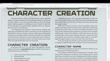 Hippity Hoppity - Session 0: Character Creation