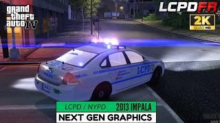 GTA IV LCPDFR 🚔 2026 | RAIN DRIZZLE | LCPD 2013 CHEVY IMAPLA | ULTRA GRAPHICS 60+ FPS