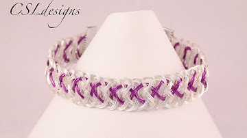 Flat wire kumihimo braid