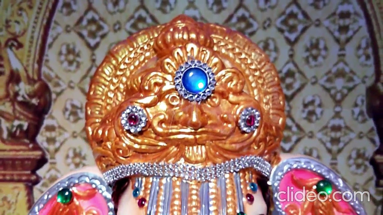 Shrimant Dagadusheth Ganapati Decoration. | Home Ganesha Decoration.