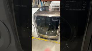 LG Signature front load gas dryer black steel