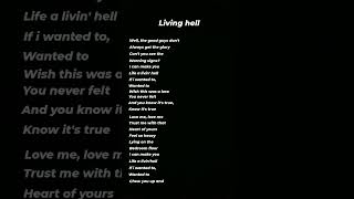 living hell (lyrics)🌼#livinghell #lyrics #shorts Resimi