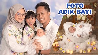 ADIK BAYI LEIKA DI AJAK FOTO STUDIO 😍 FOTO NEW BORN DI BABY SKRATTA