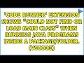 'Code Runner' extension shows "Could not find