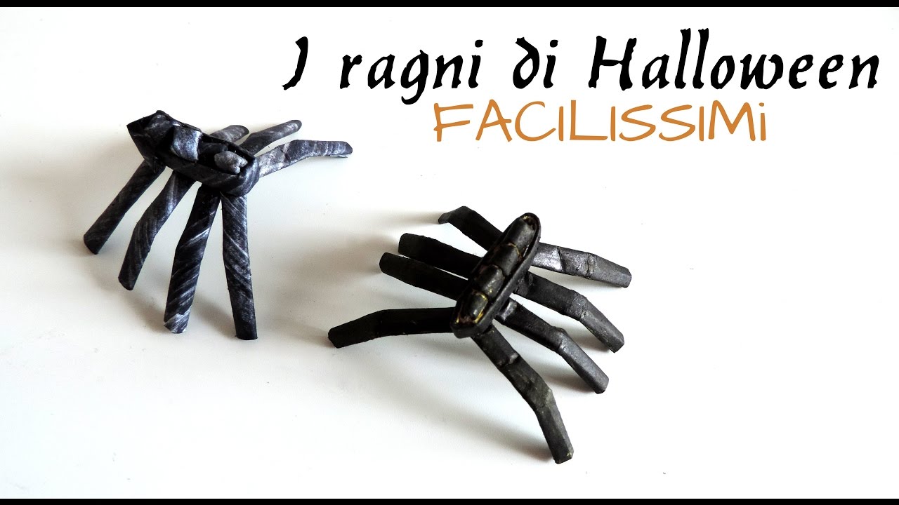 Decorazioni Di Halloween I Ragni 3d Fatti Di Carta E Facilissimi Alessia Scrap Craft