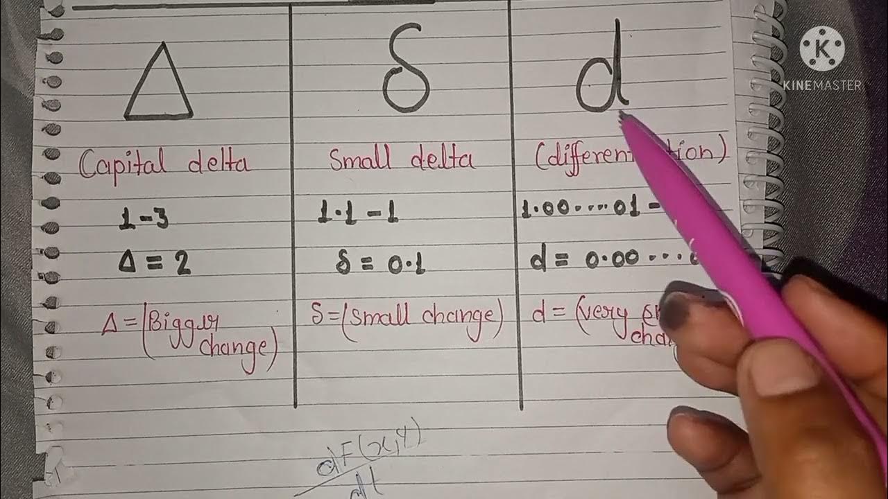 difference-between-capital-delta-small-delta-and-differentiation-youtube