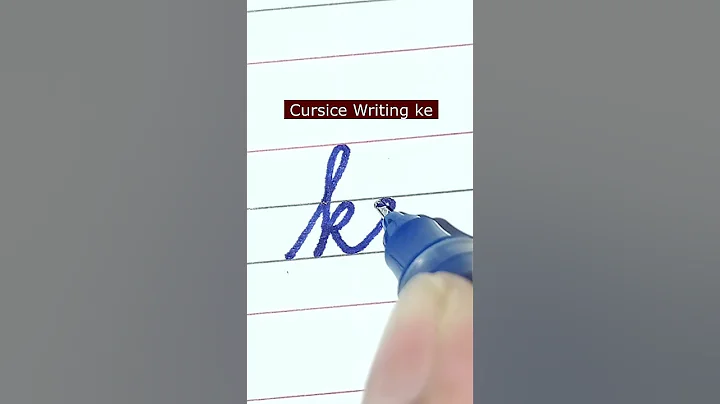 How to write small letter ke | Cursive writing a to z #cursivewriting #handwriting  #shorts