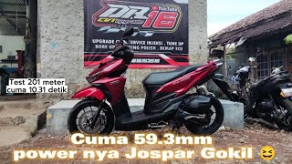 BORE UP VARIO 59MM SIAP MERAMAIKAN KELAS BRACKET 10 DETIK #DR16 #VARIOVLOG