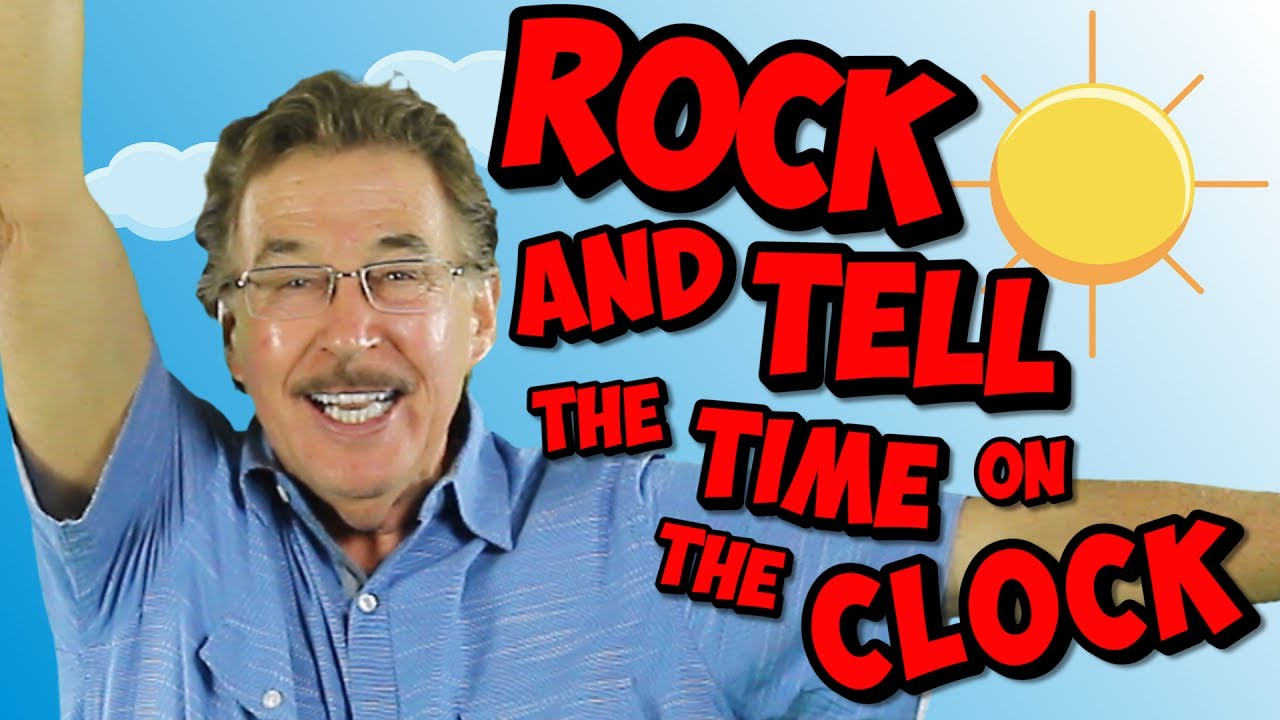 Rock and Tell the Time on the Clock  Analog  Digital Clock Song for Kids  Jack Hartmann