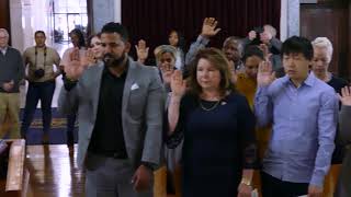 See and hear 41 New Americans take their oath