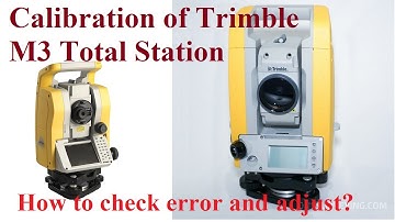 How to Check Error and Calibrate Trimble Total Station? Electronic level and angle check.