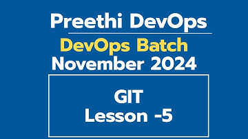 Day 6 DEVOPS TRAINING NOVEMBER BATCH 2024  GIT - 5