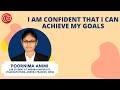 I am confident that I can achieve my goals