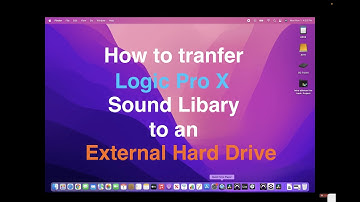 Logic Pro X moving Libraries to an external SSD Hard Drive Macbook Pro M1 Pro