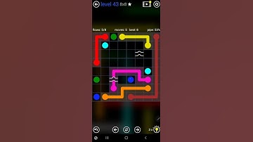 How To Solve Flow Free Bridges 8x8 Mania Pack Level 43 Board Walk Through Solution Walkthrough