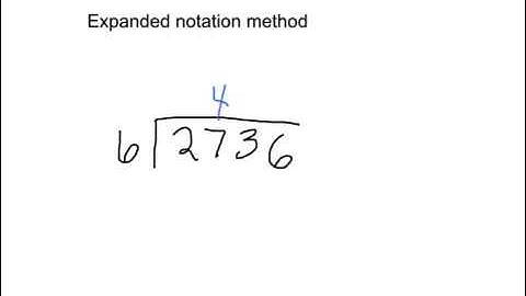 Division - place value sections and expanded notation
