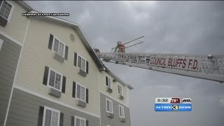 Fire at hotel, but guests claim fire alarm didn't go off