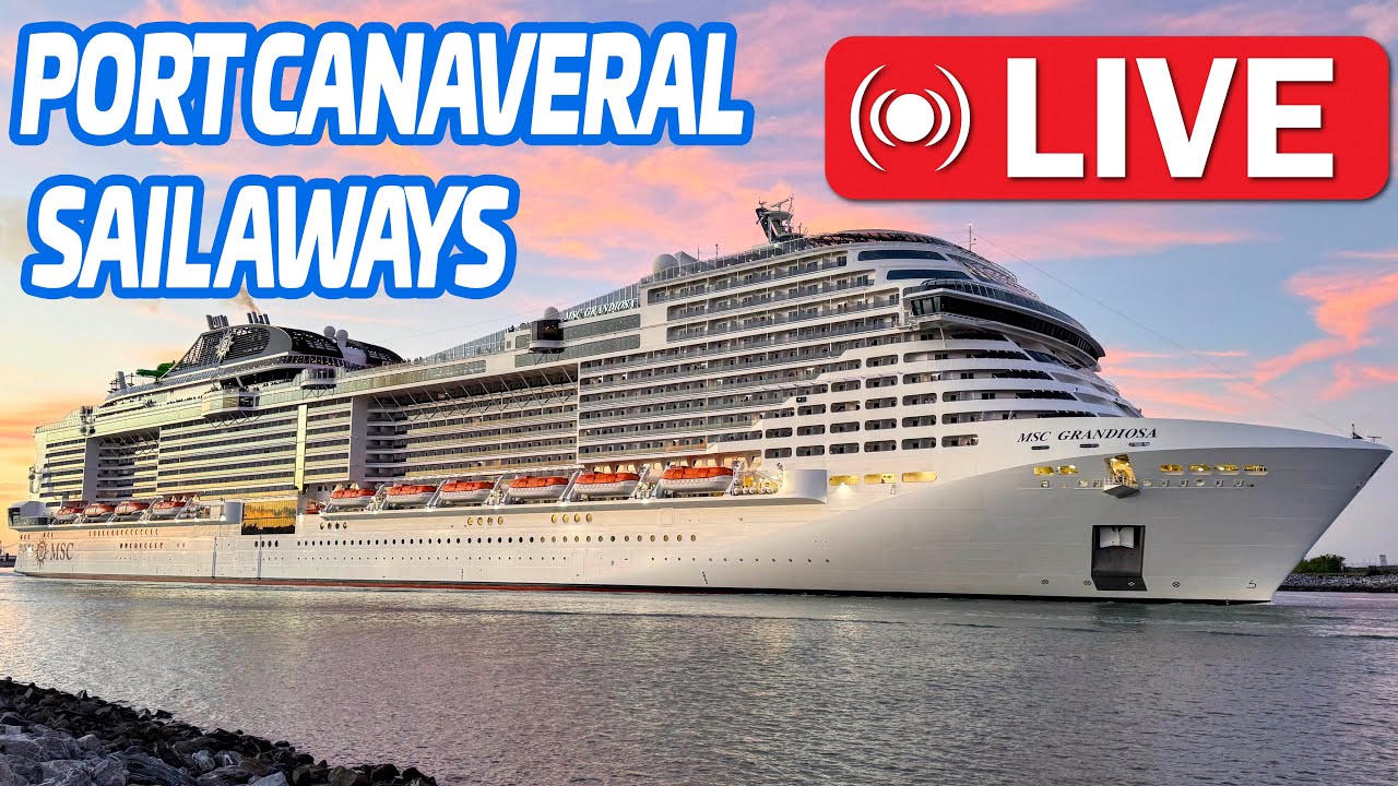 🔴 LIVE: 6 Cruise Ships Sail Away from Port Canaveral | Massive Sail Away Livestream 12.27.25
