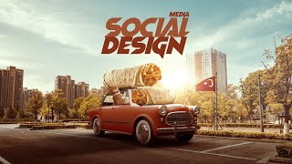 تصميم سوشيال ميديا احترافي لمطعم - food social media design