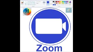 How to II draw Zoom App Logo on MS# Paint II Zoom cloud meetings Logo 2022.//#M Edits Info// screenshot 3